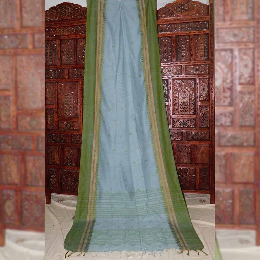 Meenakari Naksha Cotton Handloom Saree MCS08F 1