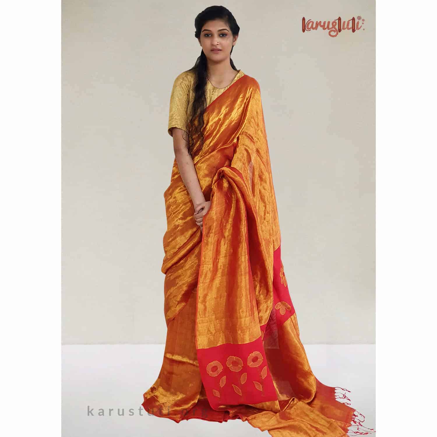 Twill Metallic Saree