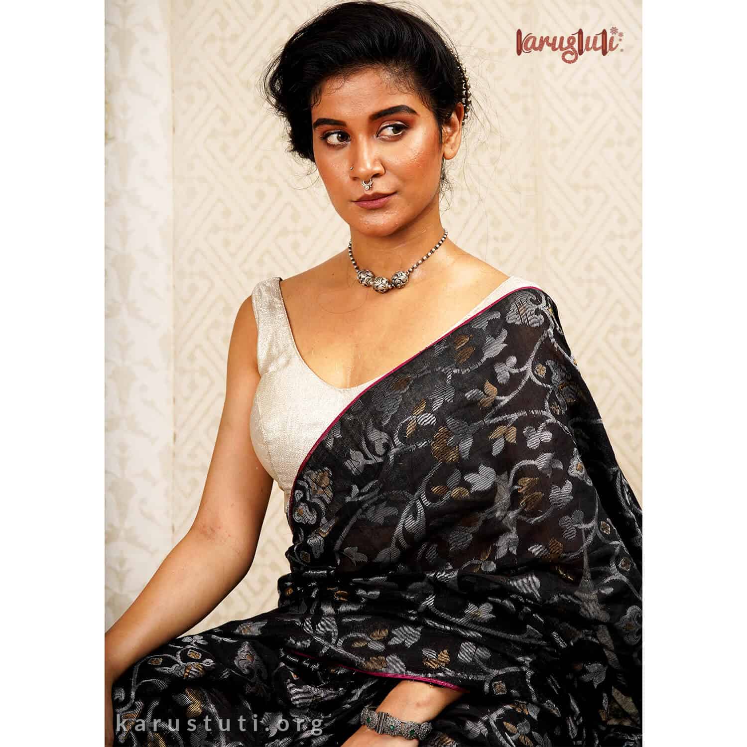 Metallic Linen Handloom