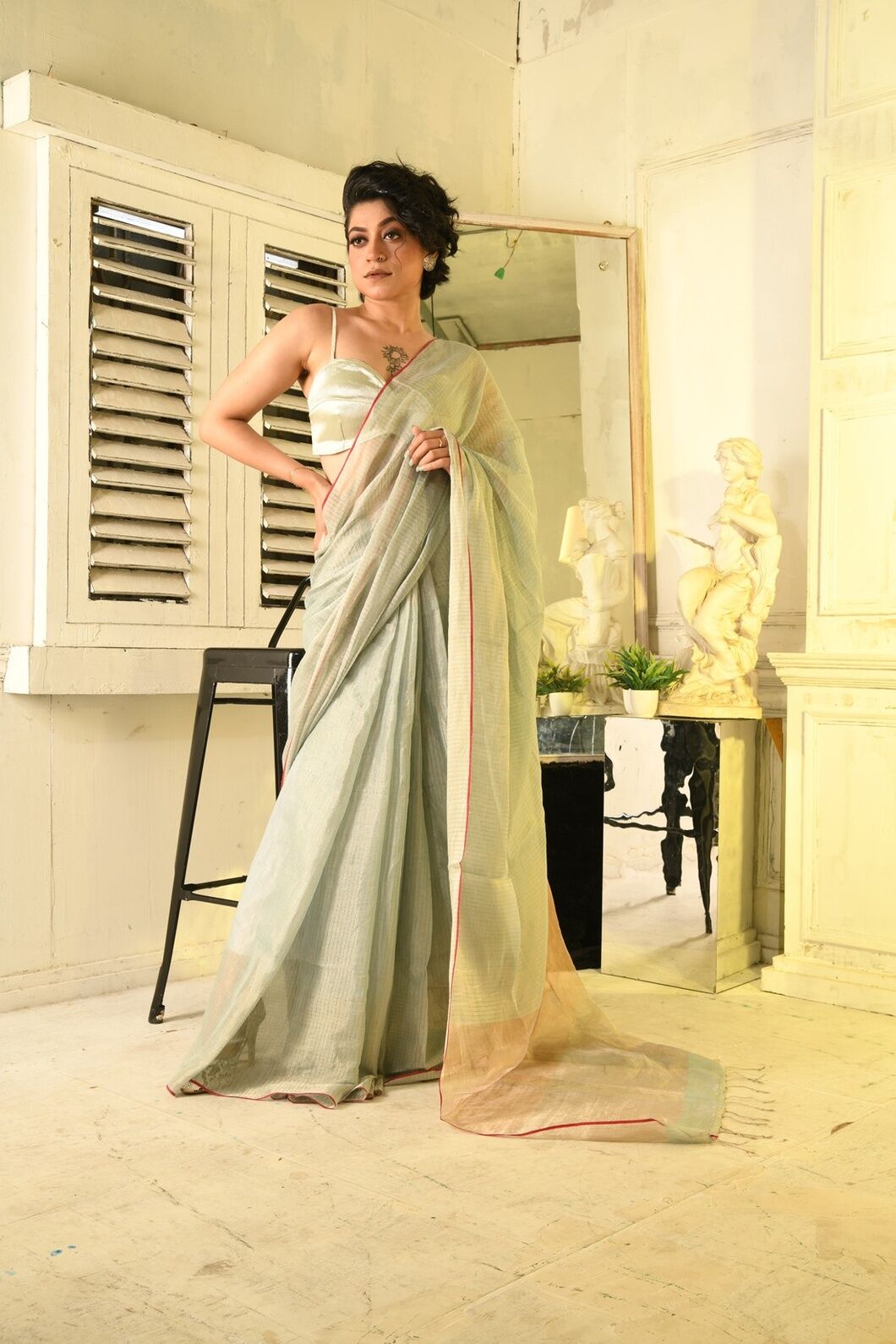 METALLICHANDLOOMSAREE-KARU-17-AQUA